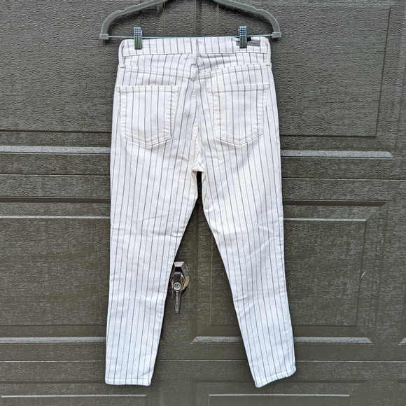 Citizens of Humanity Anthro Rocket Crop Striped High Rise Skinny Jeans - Picture 3 of 8